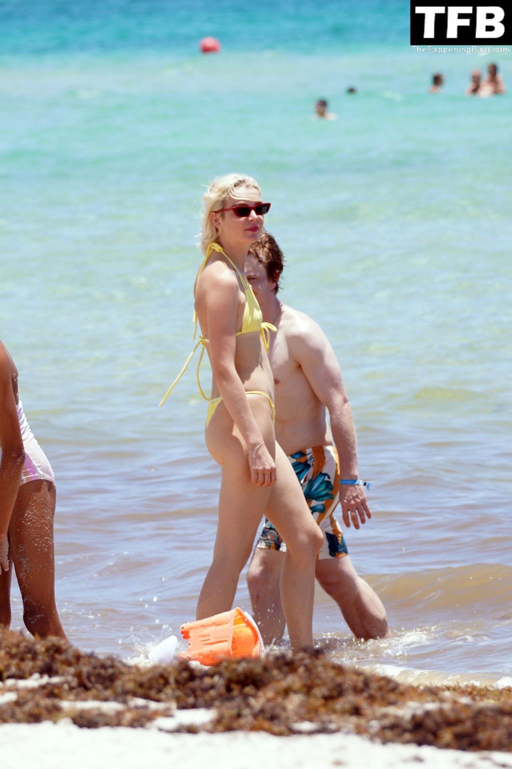 Allie Teilz Shows Off Her Sexy Figure in a Yellow Bikini (140 Photos)