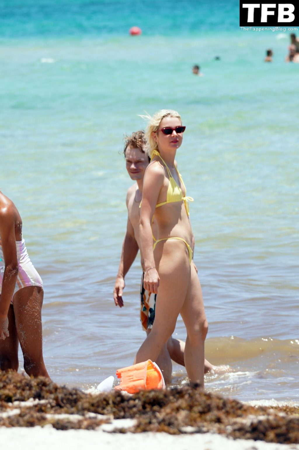 Allie Teilz Shows Off Her Sexy Figure in a Yellow Bikini (140 Photos)