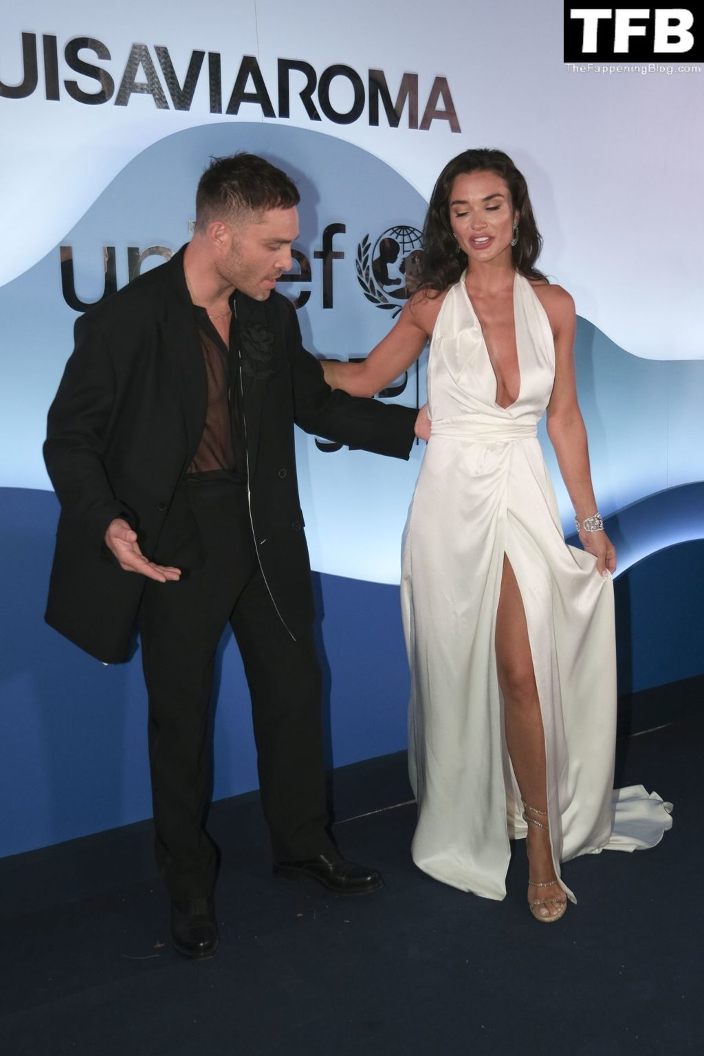 Amy Jackson Flashes Her Panties While on the Red Carpet at the LuisaViaRoma in Capri (14 Photos)