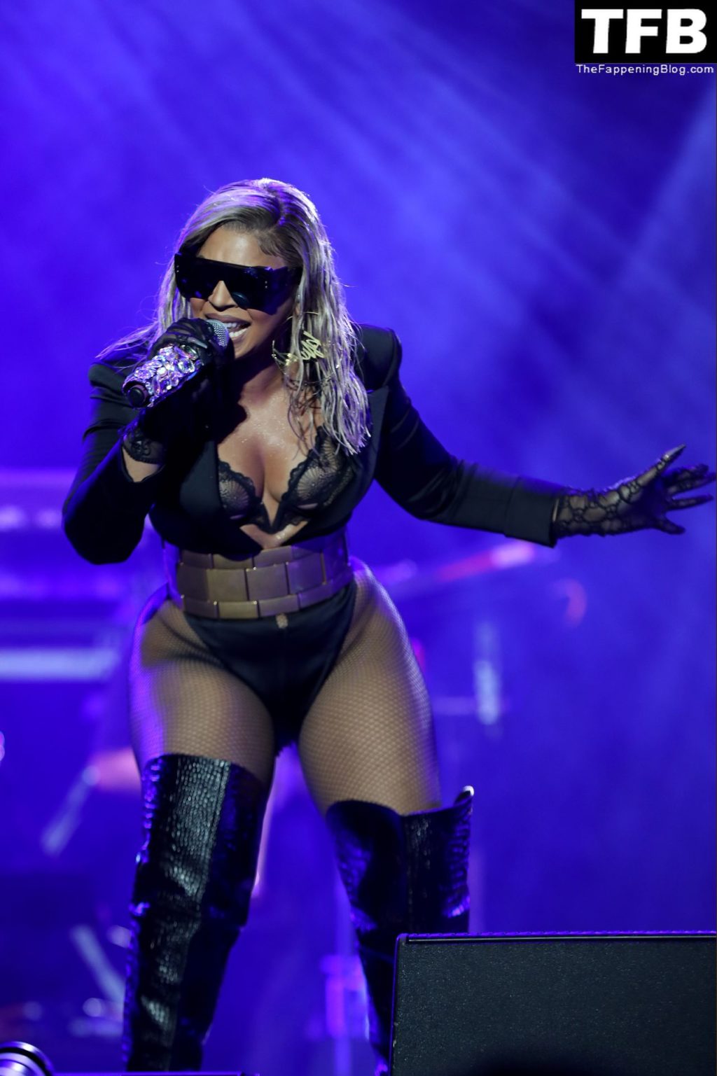 Ashanti Flaunts Her Sexy Tits at the 2022 Essence Festival of Culture in in New Orleans (34 Photos)