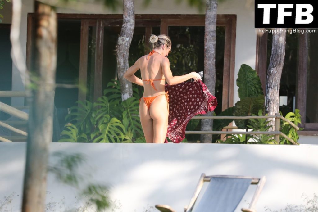 Candice Swanepoel Shows Off Her Sexy Bikini Body Poolside in Trancoso (35 Photos)