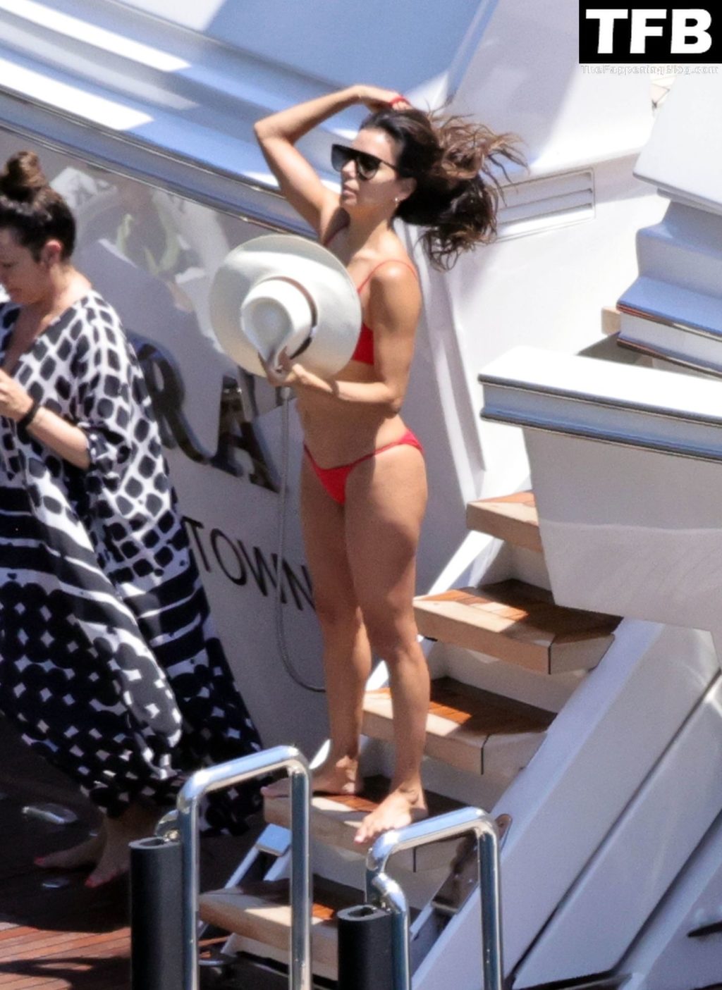 Eva Longoria Showcases Her Stunning Figure and Ass Crack in a Red Bikini on Holiday in Capri (59 Photos)