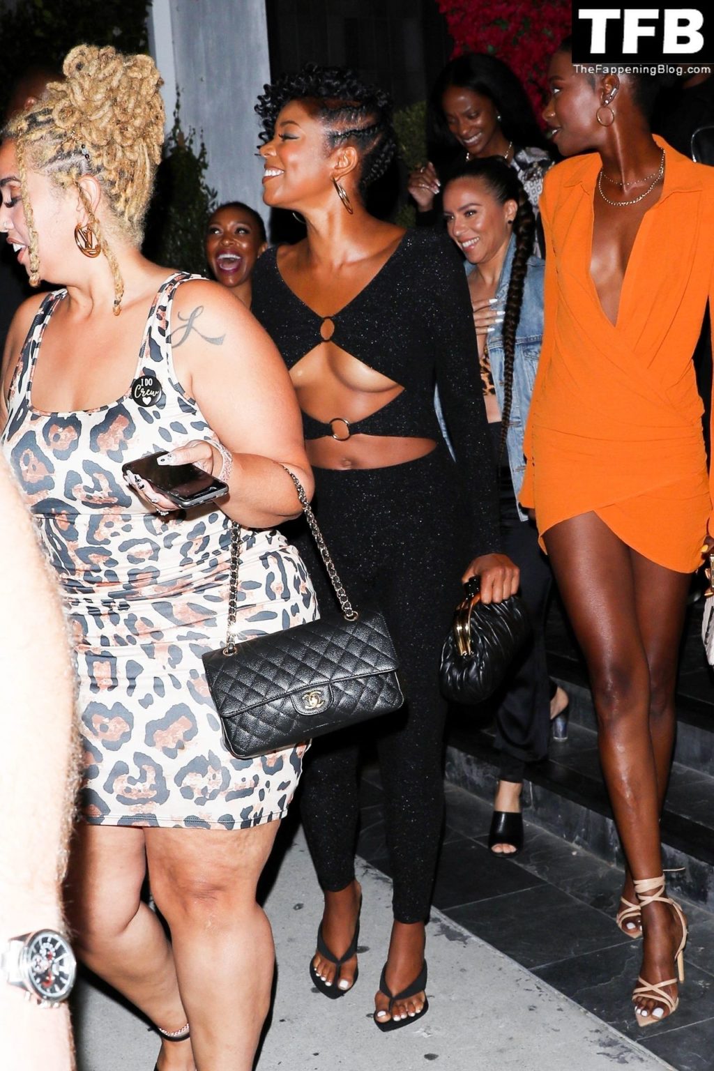 Gabrielle Union Shows Off Her Underboob as She Has a Girls Night Out in LA (26 Photos)