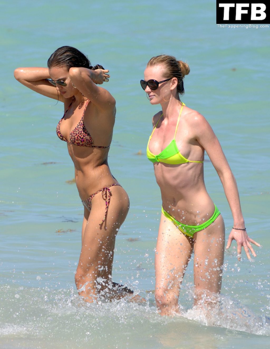 Irina Shayk &amp; Anne Vyalitsyna Enjoy a Day on the Beach in Miami (41 Photos)