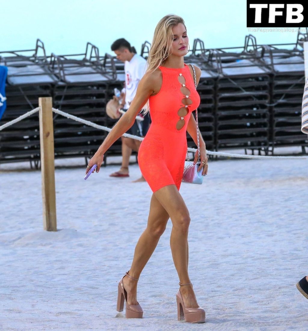 Joy Corrigan Shows Off Her Sexy Tits &amp; Legs During Miami Swim Week (87 Photos)