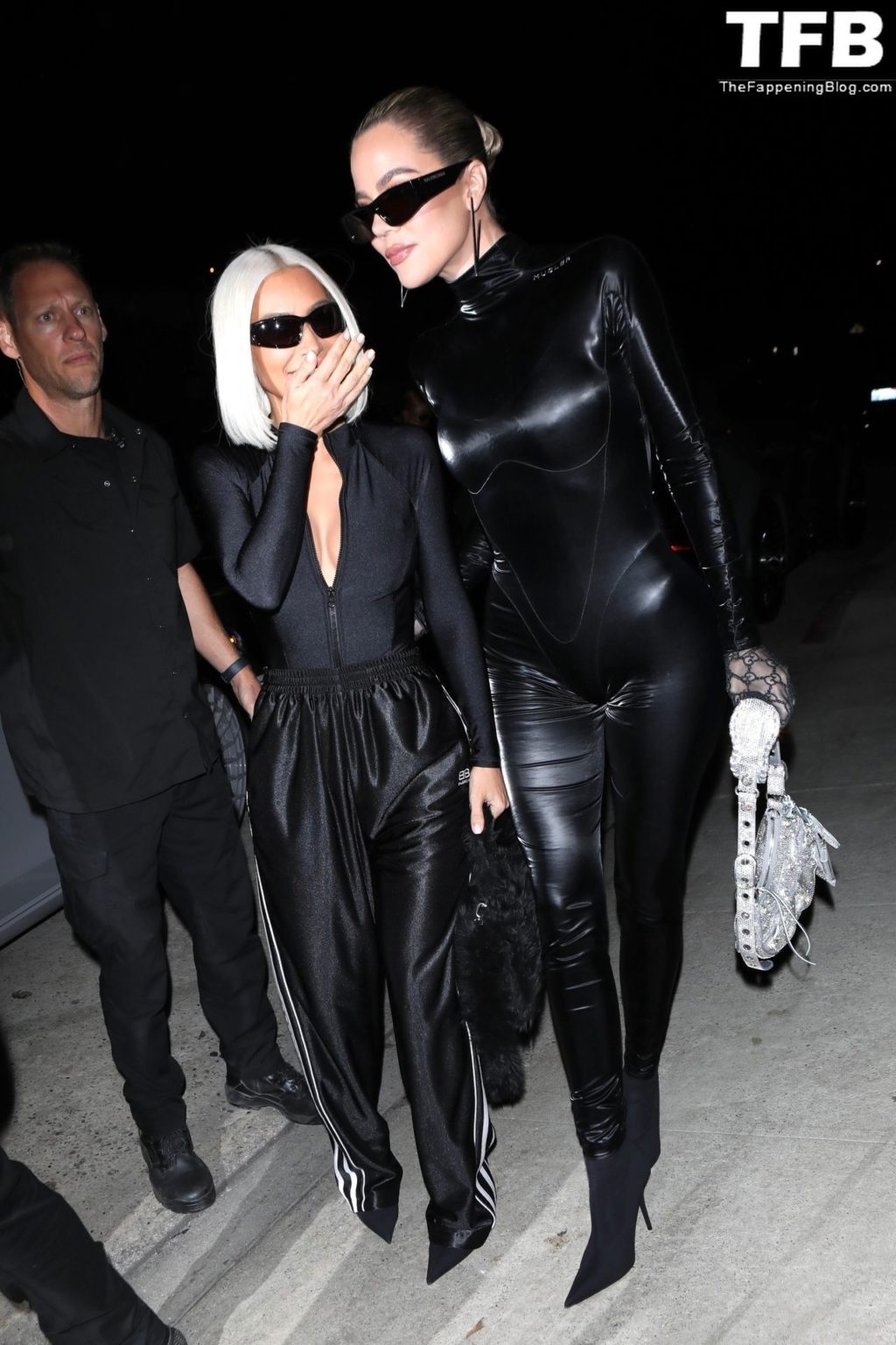 Kim Kardashian &amp; Khloe Kardashian Stun in Balenciaga/Gucci Fashion While Out to Dinner in Santa Monica (150 Photos)
