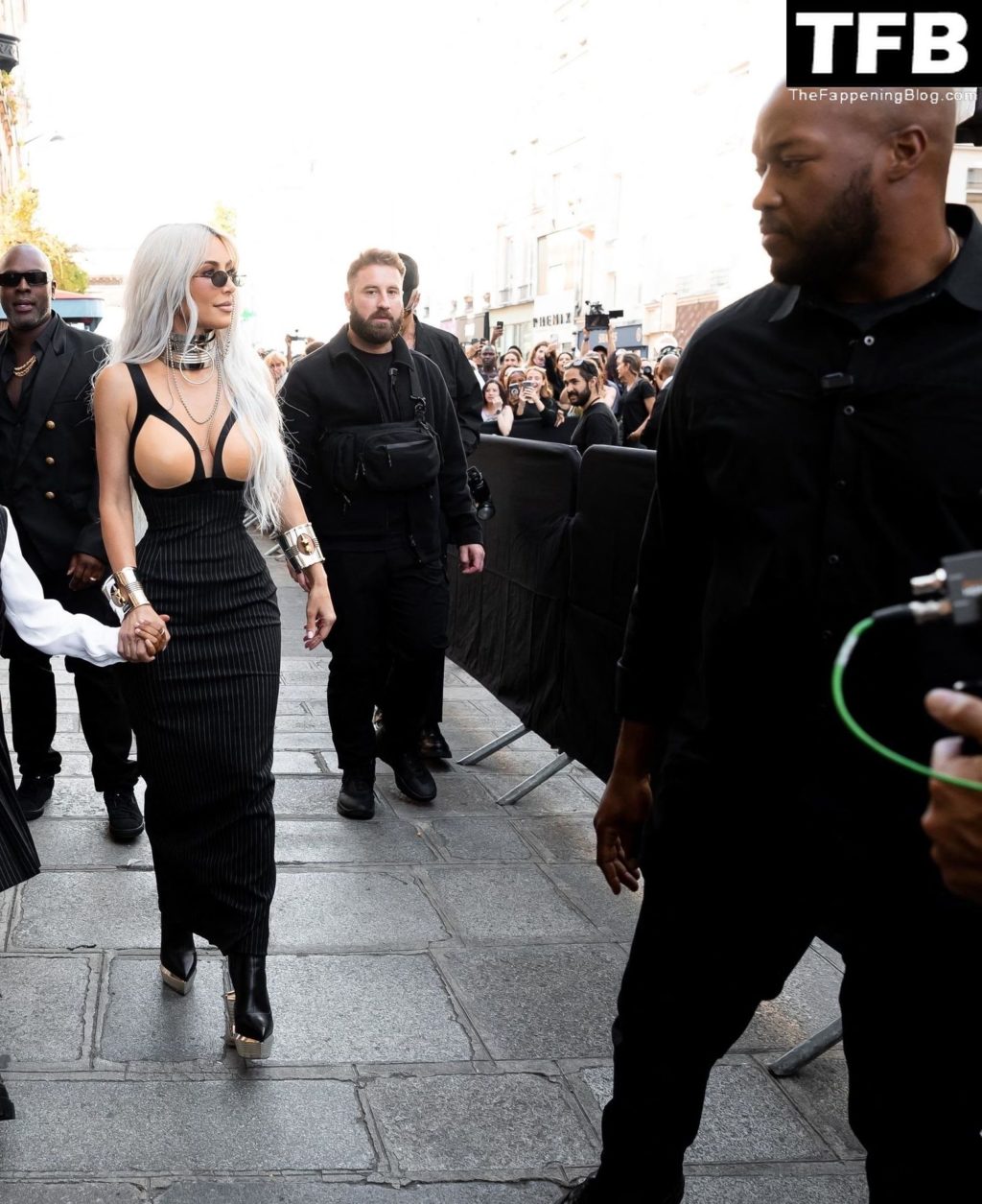 Kim Kardashian Arrives at the Fall-Winter 2022-2023 “Jean-Paul Gaultier” Fashion Show in Paris (111 Photos)