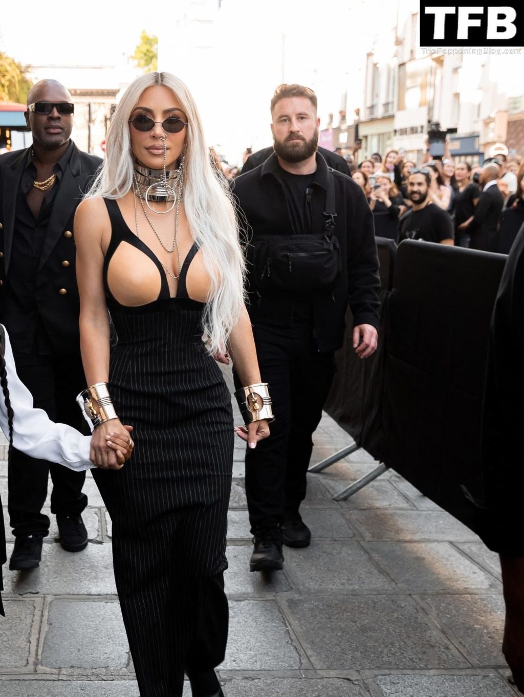Kim Kardashian Arrives at the Fall-Winter 2022-2023 “Jean-Paul Gaultier” Fashion Show in Paris (111 Photos)