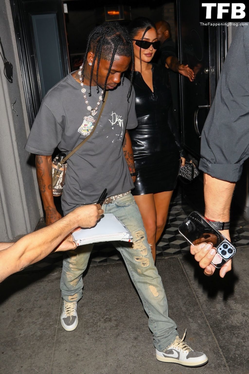 Kylie Jenner &amp; Travis Scott Dine Out with James Harden at Celeb Hotspot Crag’s in WeHo (52 Photos)