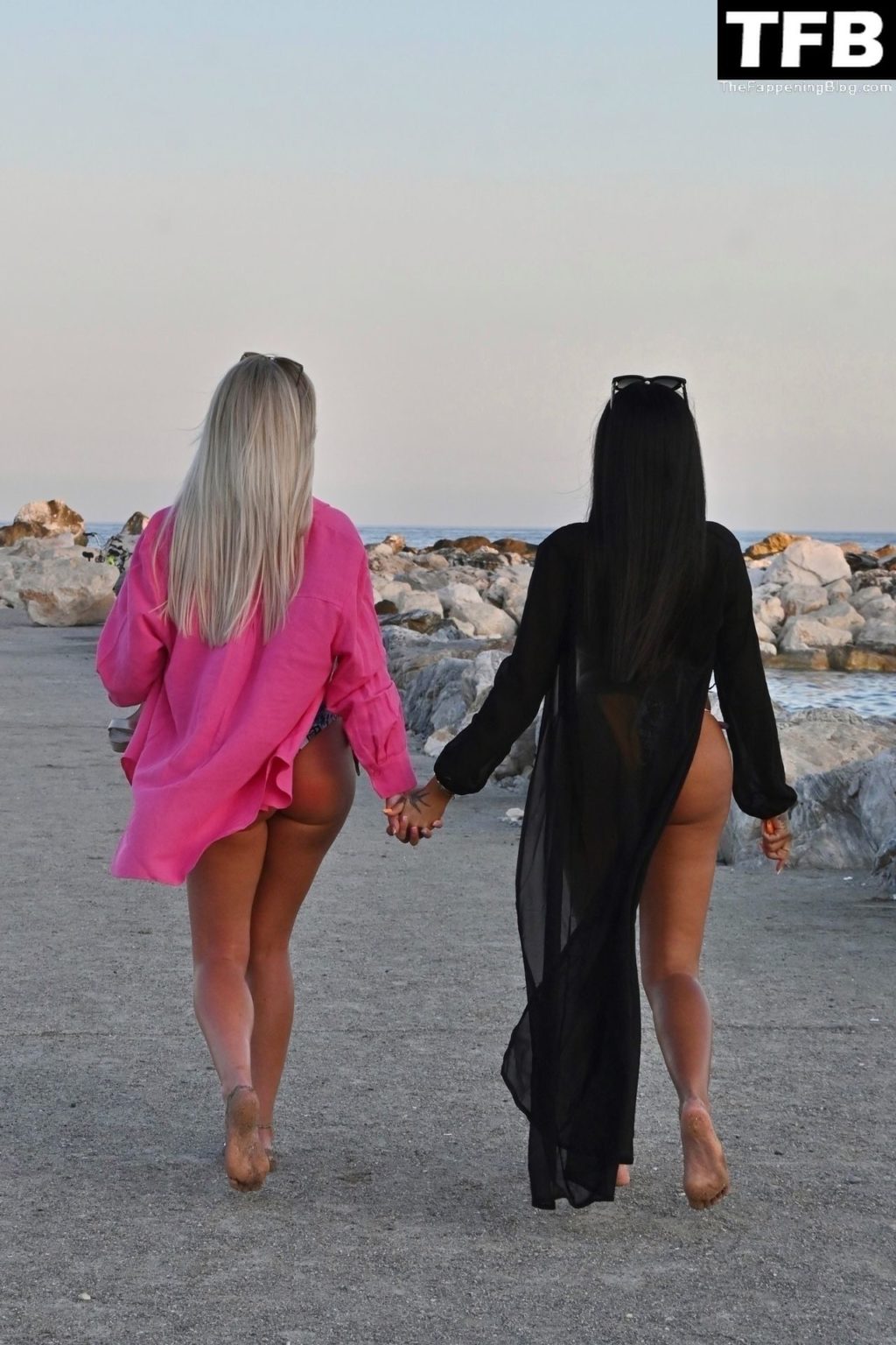 Nikita Jasmine &amp; Morag Chrichton are Seen on a Beach in Marbella (36 Photos)