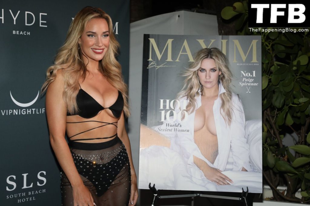 Paige Spiranac Attends the Maxim Hot 100 Experience in Miami (17 Photos)