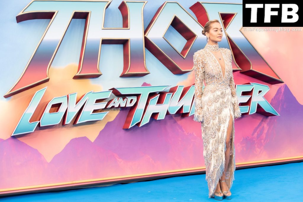 Rita Ora Poses Braless at the “Thor: Love and Thunder” Premiere in London (100 Photos)