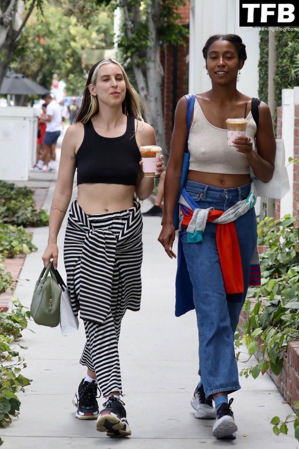 Scout Willis Looks Stylish and Flashy in Striped Pants Shopping on Melrose (37 Photos)