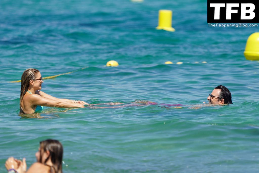 Sylvie Meis &amp; Niclas Castello Enjoy a Beach Day in Saint Tropez (84 Photos)