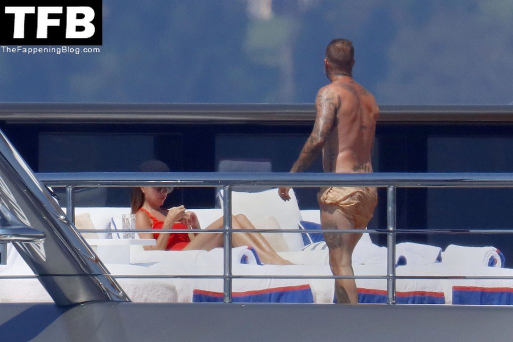 David Beckham &amp; Victoria Beckham Have Fun Aboard a Mega Yacht in Antibes (48 Photos)