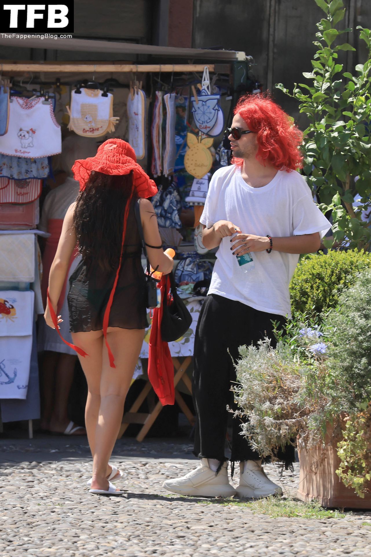 Addison Rae & Omer Fedi are Seen on Holiday in Portofino (33 Photos) .