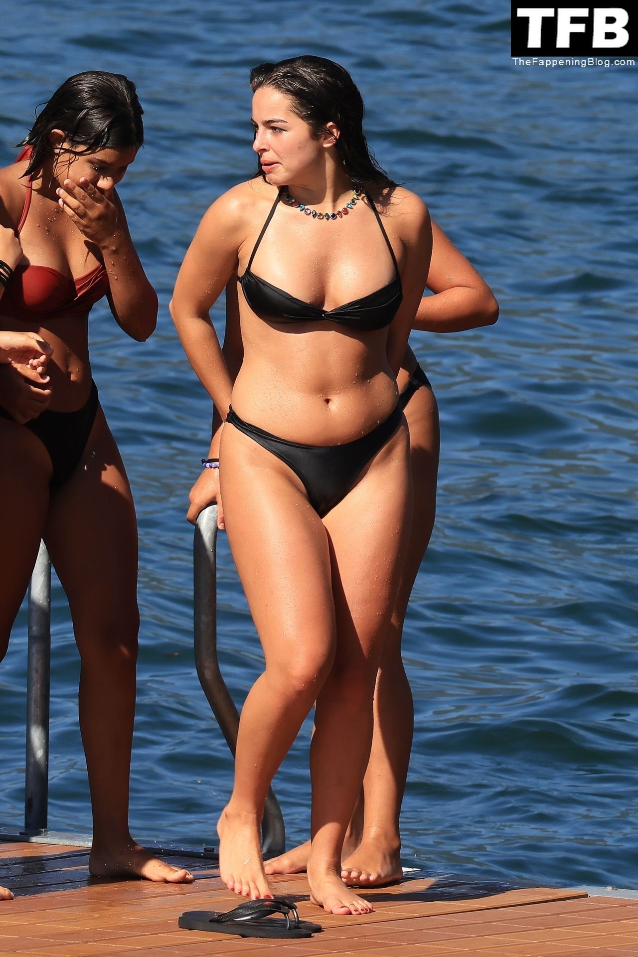 Addison Rae Displays Her Curves in a Black Bikini on Holiday with Omer Fedi on Lake Como (70 Photos)