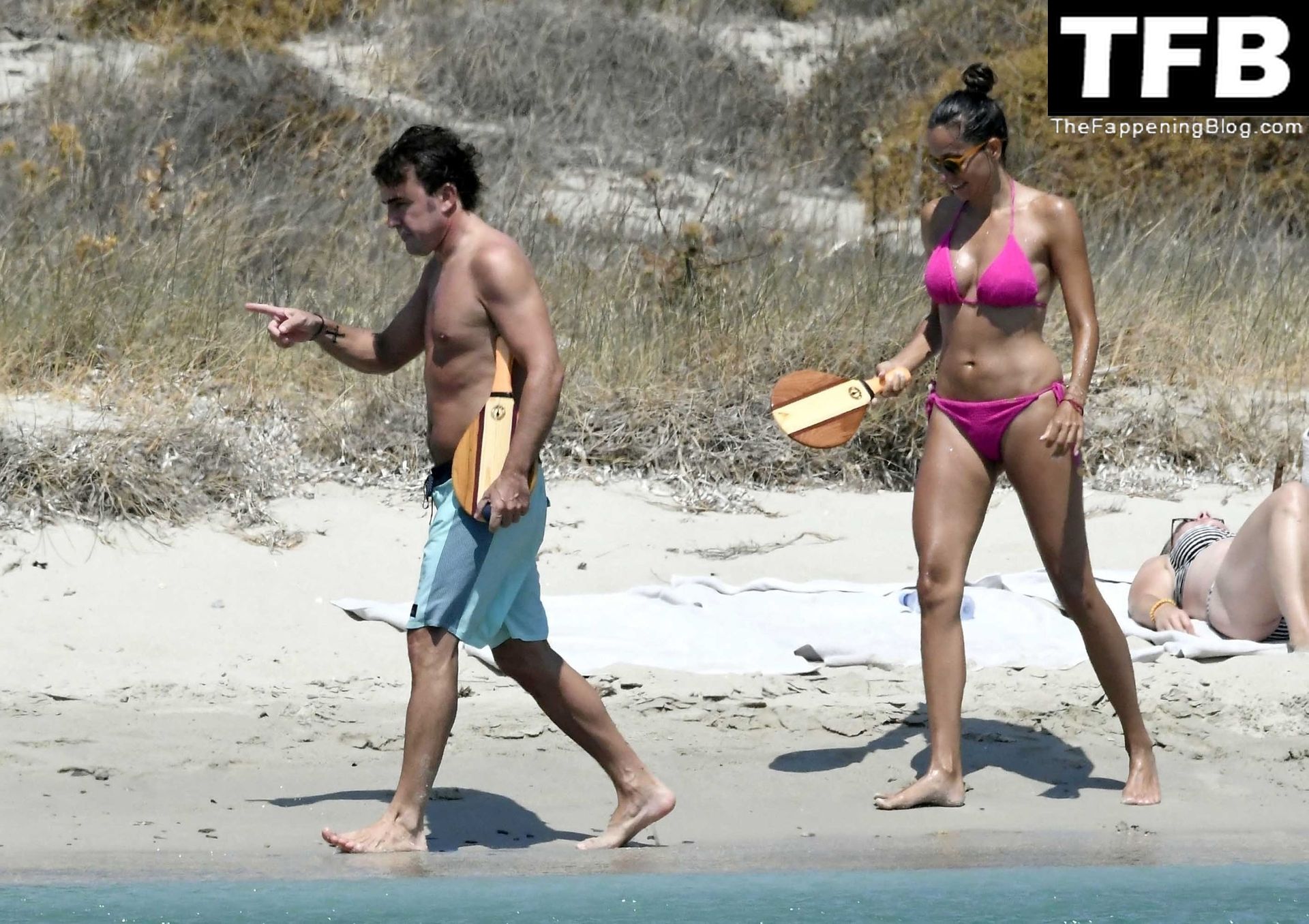 Andrea Schlager Enjoys the Beach with Fernando Alonso in Greece (57 Photos)