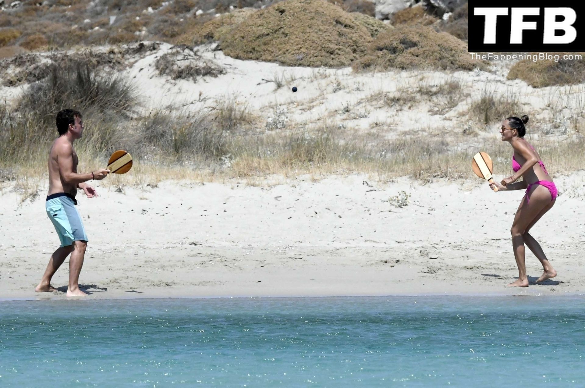 Andrea Schlager Enjoys the Beach with Fernando Alonso in Greece (57 Photos)