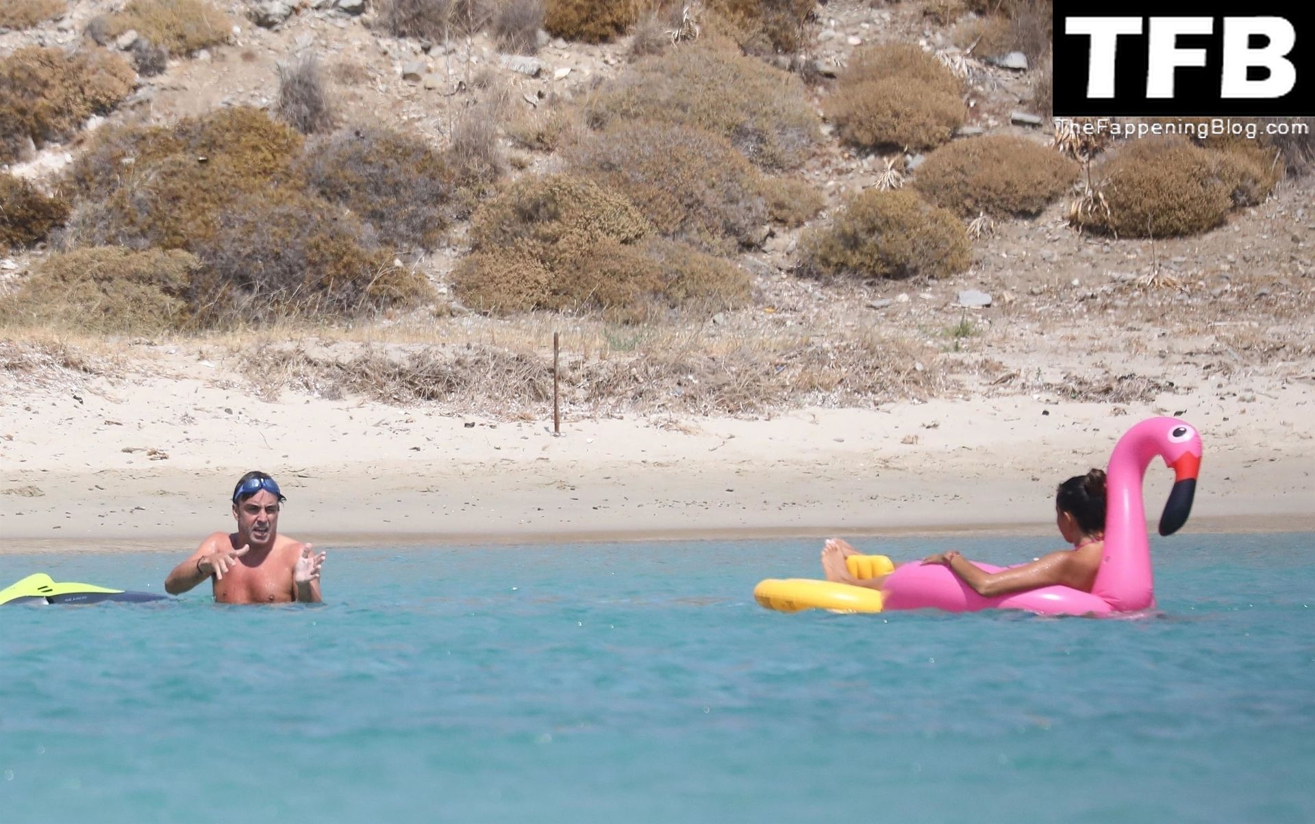 Andrea Schlager Enjoys the Beach with Fernando Alonso in Greece (57 Photos)