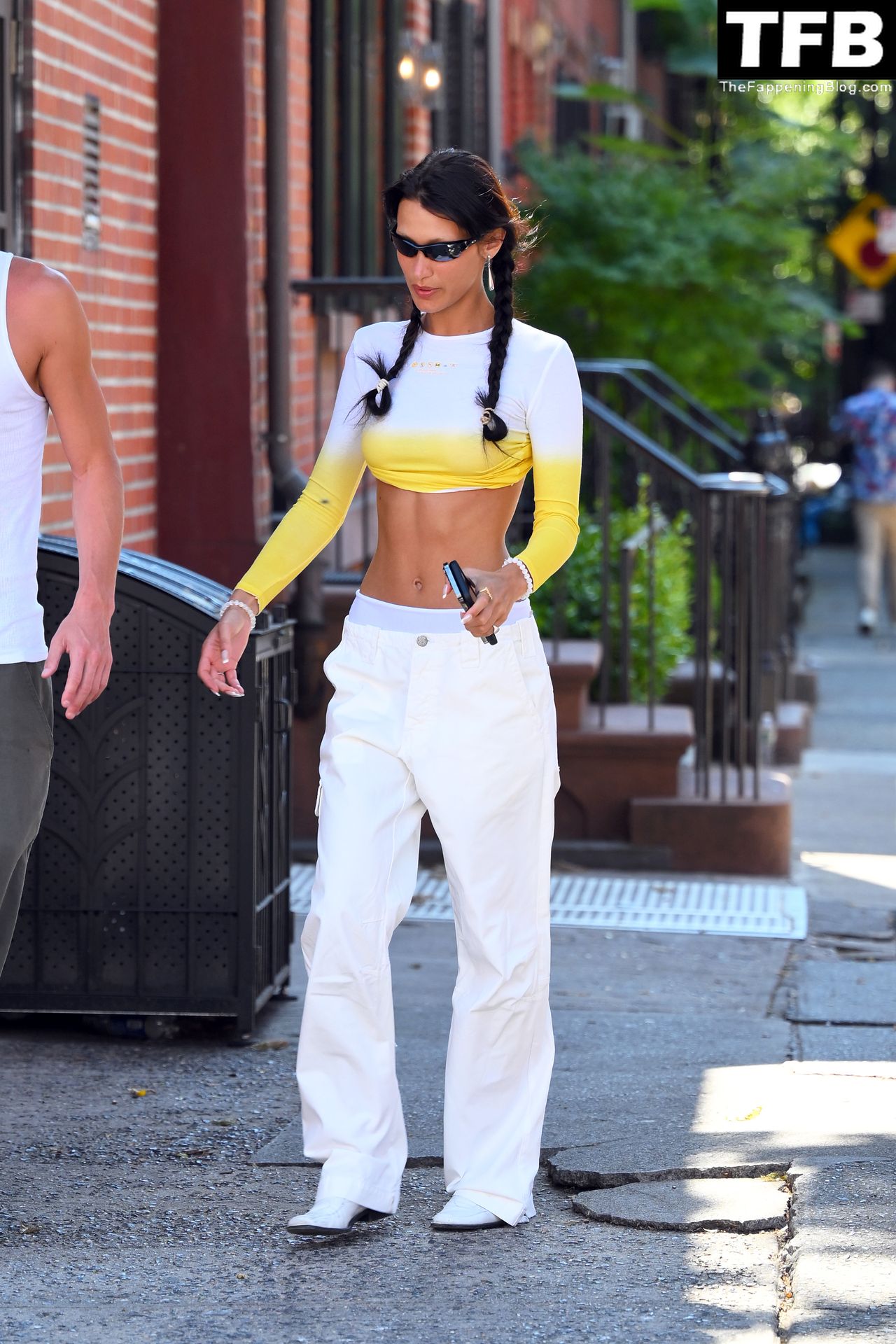 Braless Bella Hadid Steps Out with Marc Kalman for a Walk in NYC (50 Photos)
