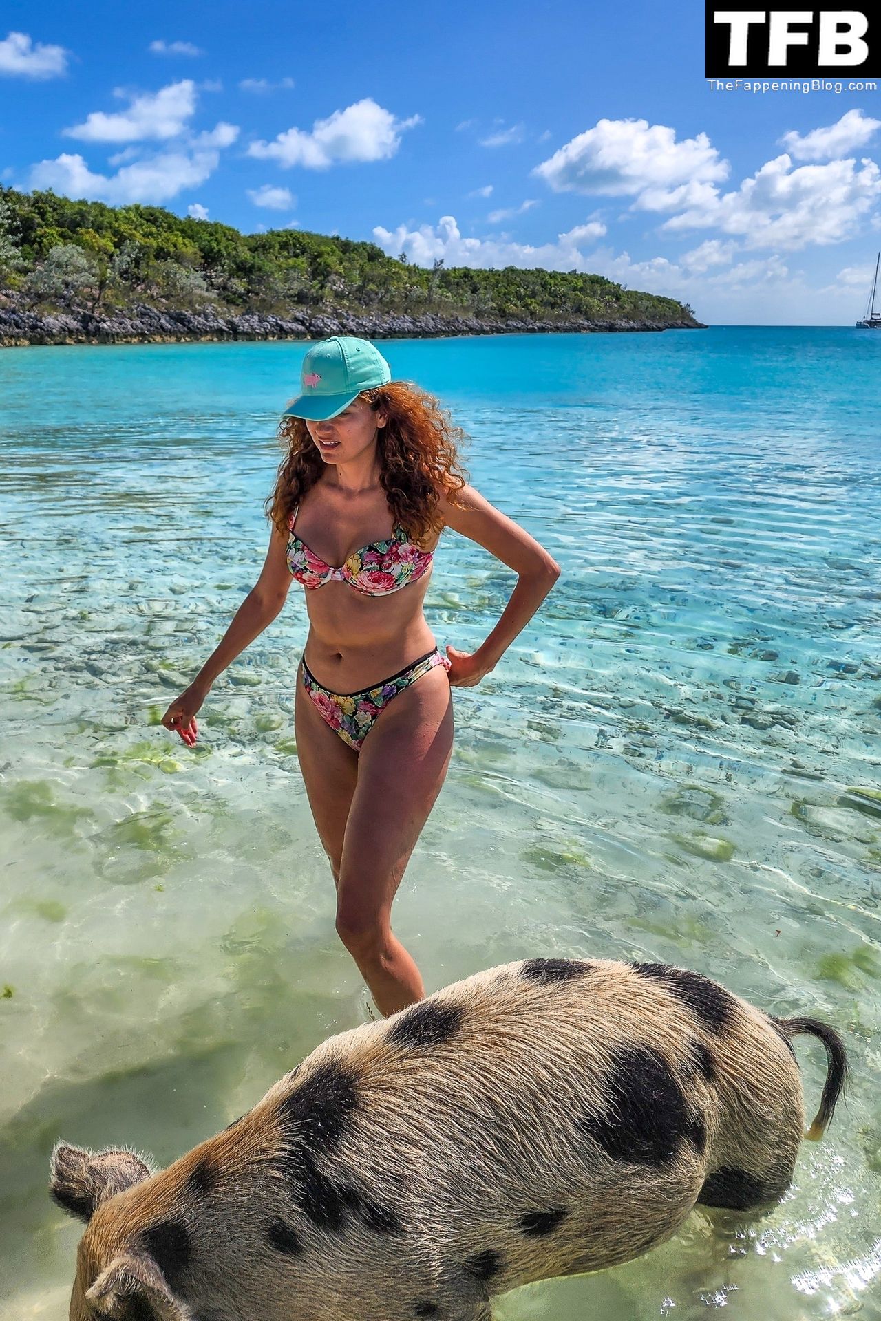 Blanca Blanco Visits the World Famous Pig Beach in the Bahamas (29 Photos)