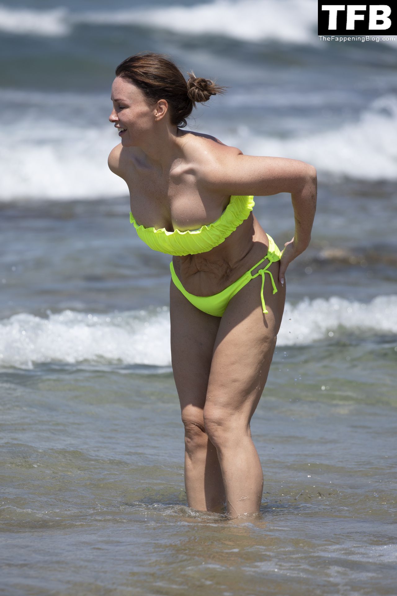Chanelle Hayes is Seen Cooling Off in the Sea While on Holiday in Greece (64 Photos)