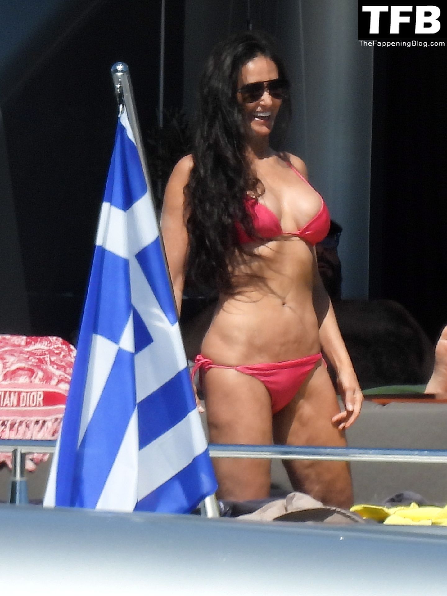 Demi Moore Looks Sensational at 59 in a Red Bikini on Vacation in Greece (5...