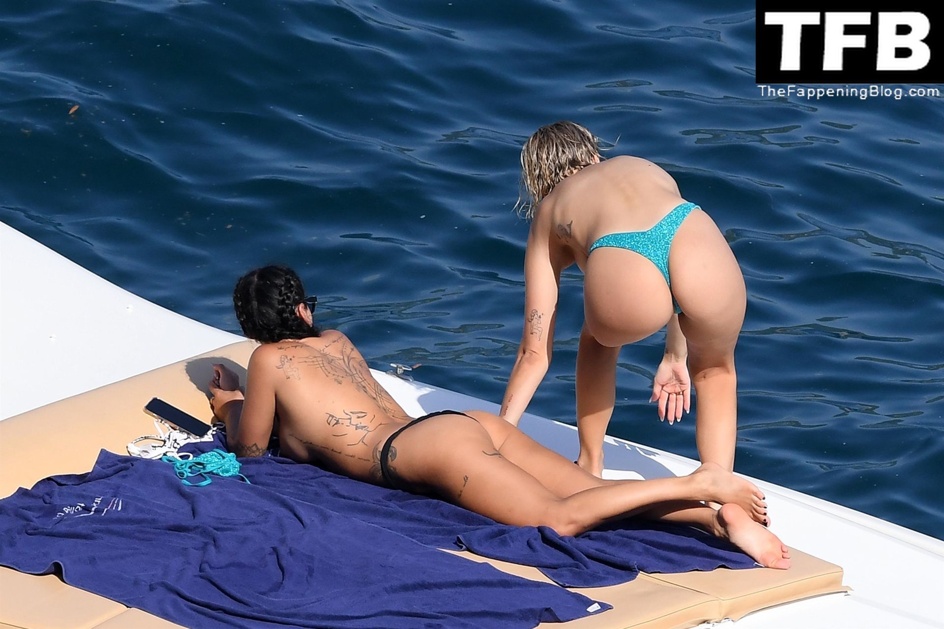 Ella Ding &amp; Domenica Calarco Show Off Their Nude Tits While on Holiday on the Amalfi Coast (55 Photos)