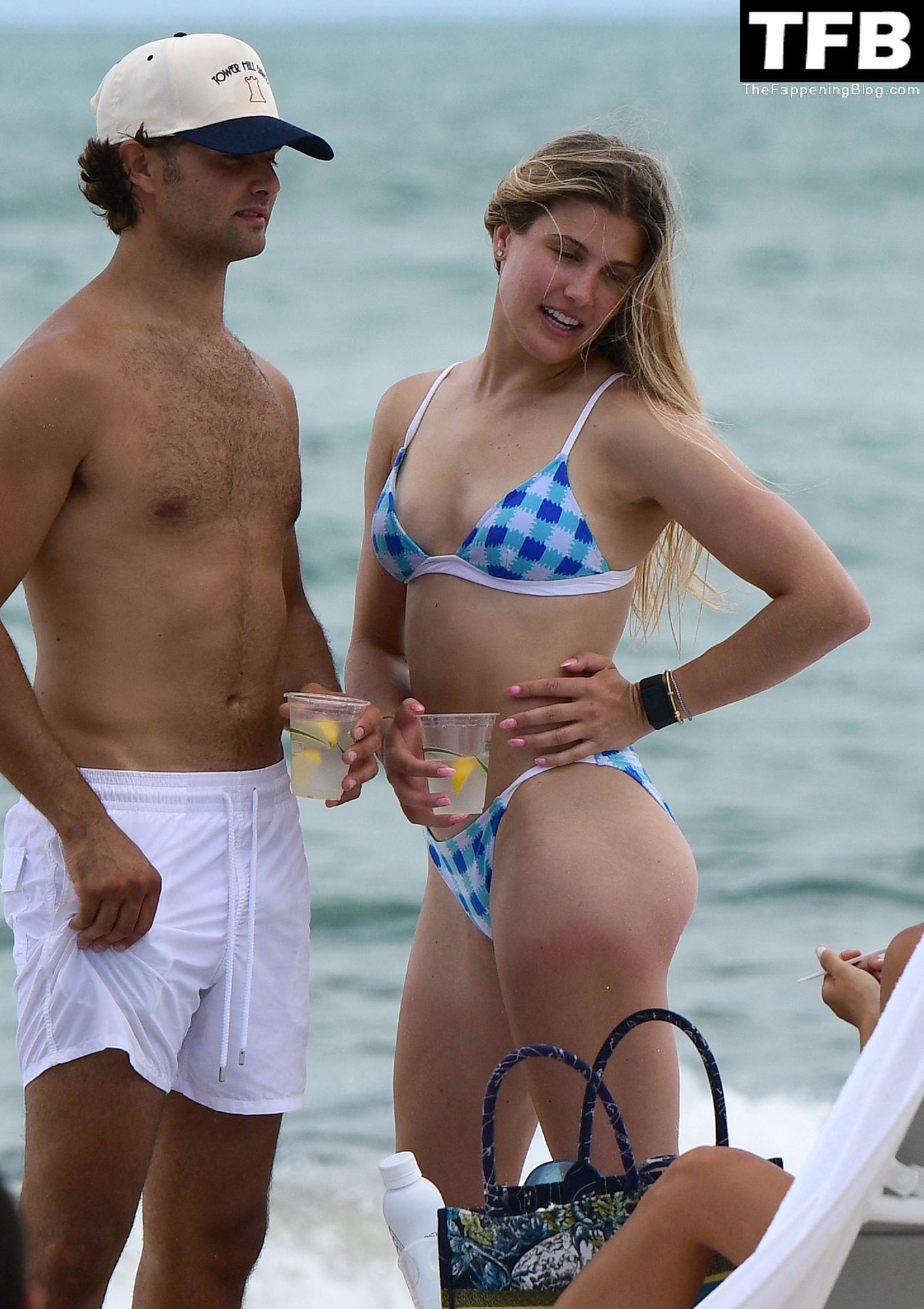 Eugenie Bouchard Enjoys a Beach Day with a Mystery Man in Miami Beach (93 Photos)