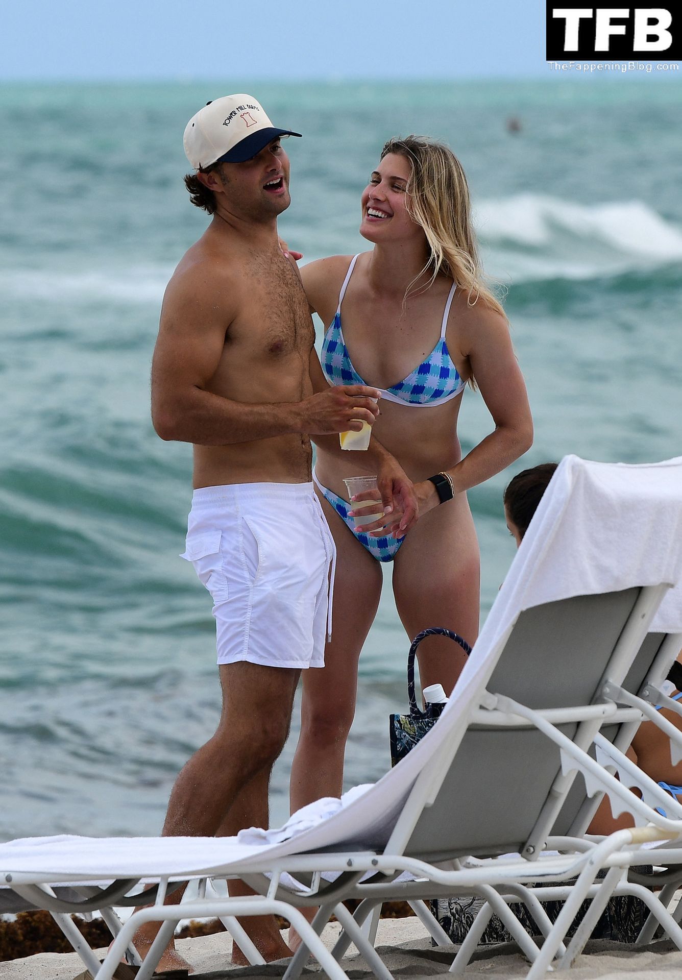 Eugenie Bouchard Enjoys a Beach Day with a Mystery Man in Miami Beach (93 Photos)