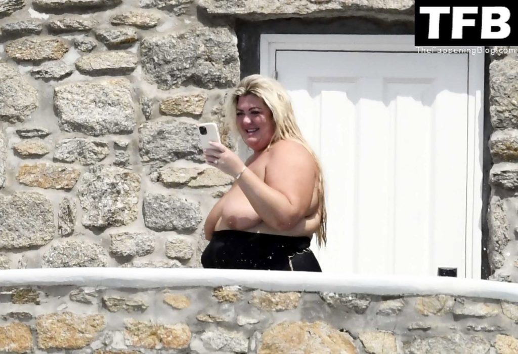 Gemma Collins Flashes Her Nude Boobs On The Greek Island Of Mykonos 136 Photos Thefappening 0234