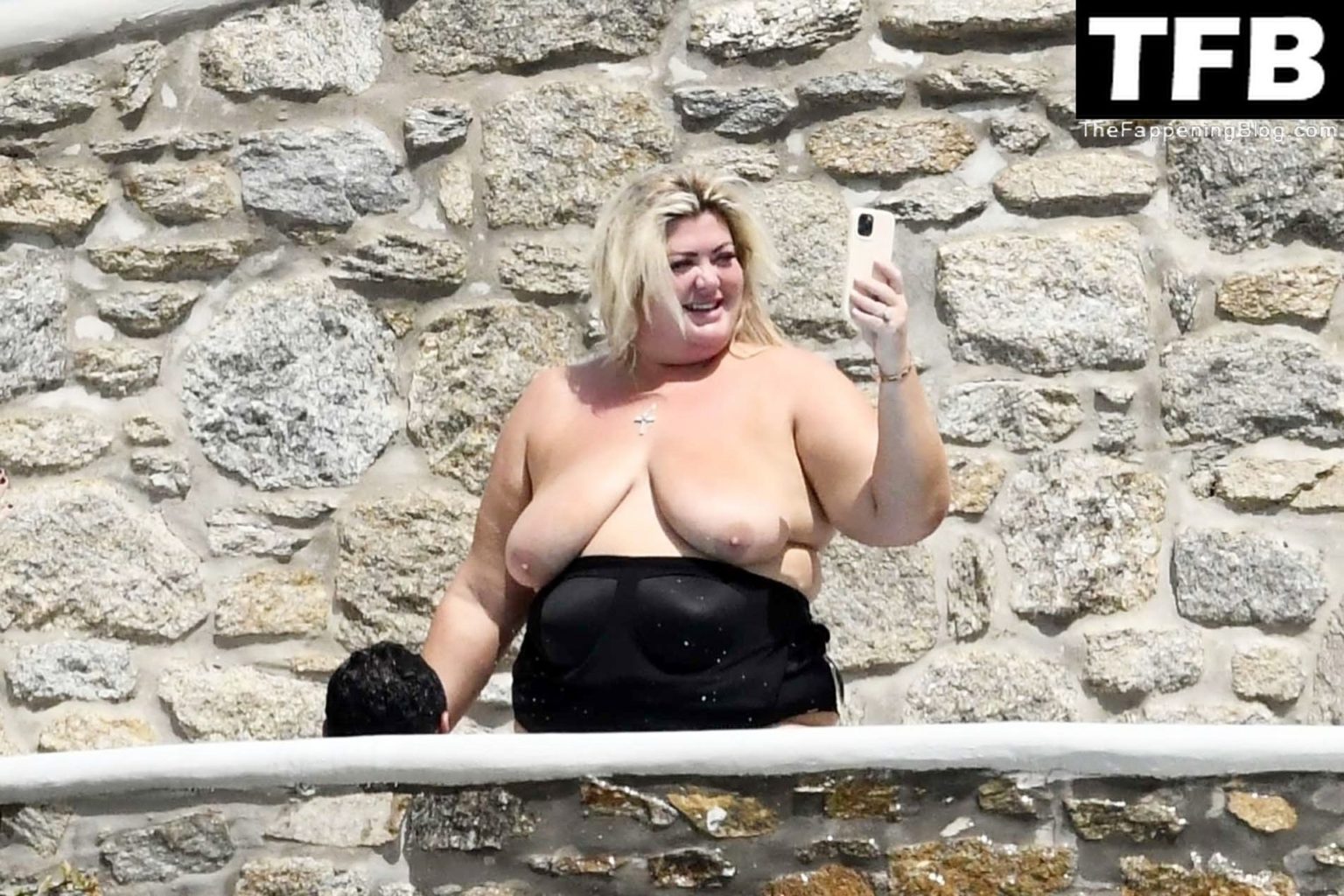 Gemma Collins Flashes Her Nude Boobs On The Greek Island Of Mykonos 136 Photos Thefappening 9424