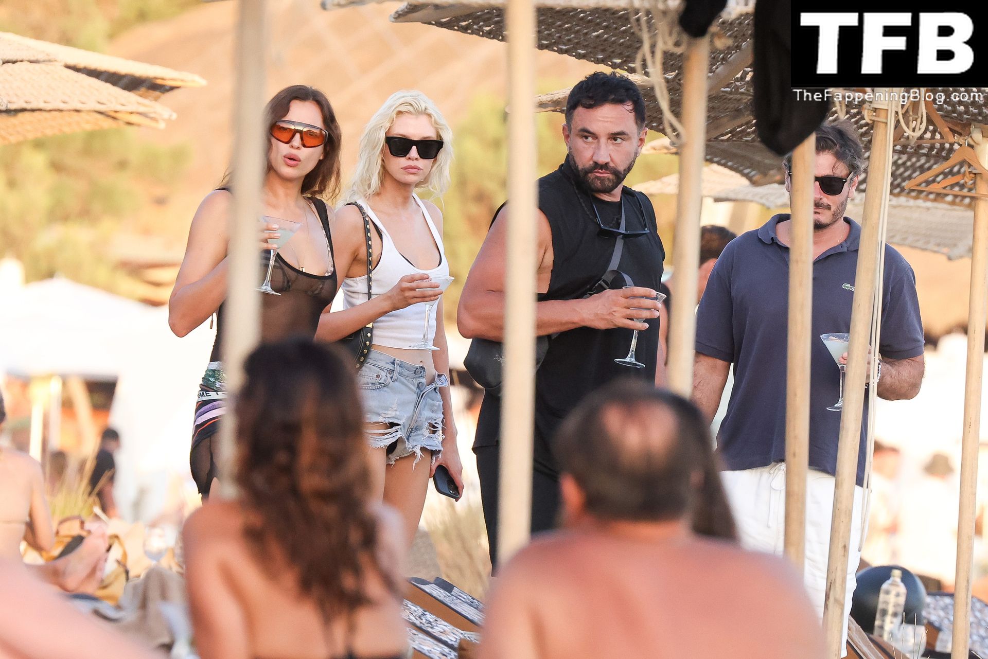 Irina Shayk &amp; Stella Maxwell Enjoy a Swim Together in Ibiza (43 Photos)