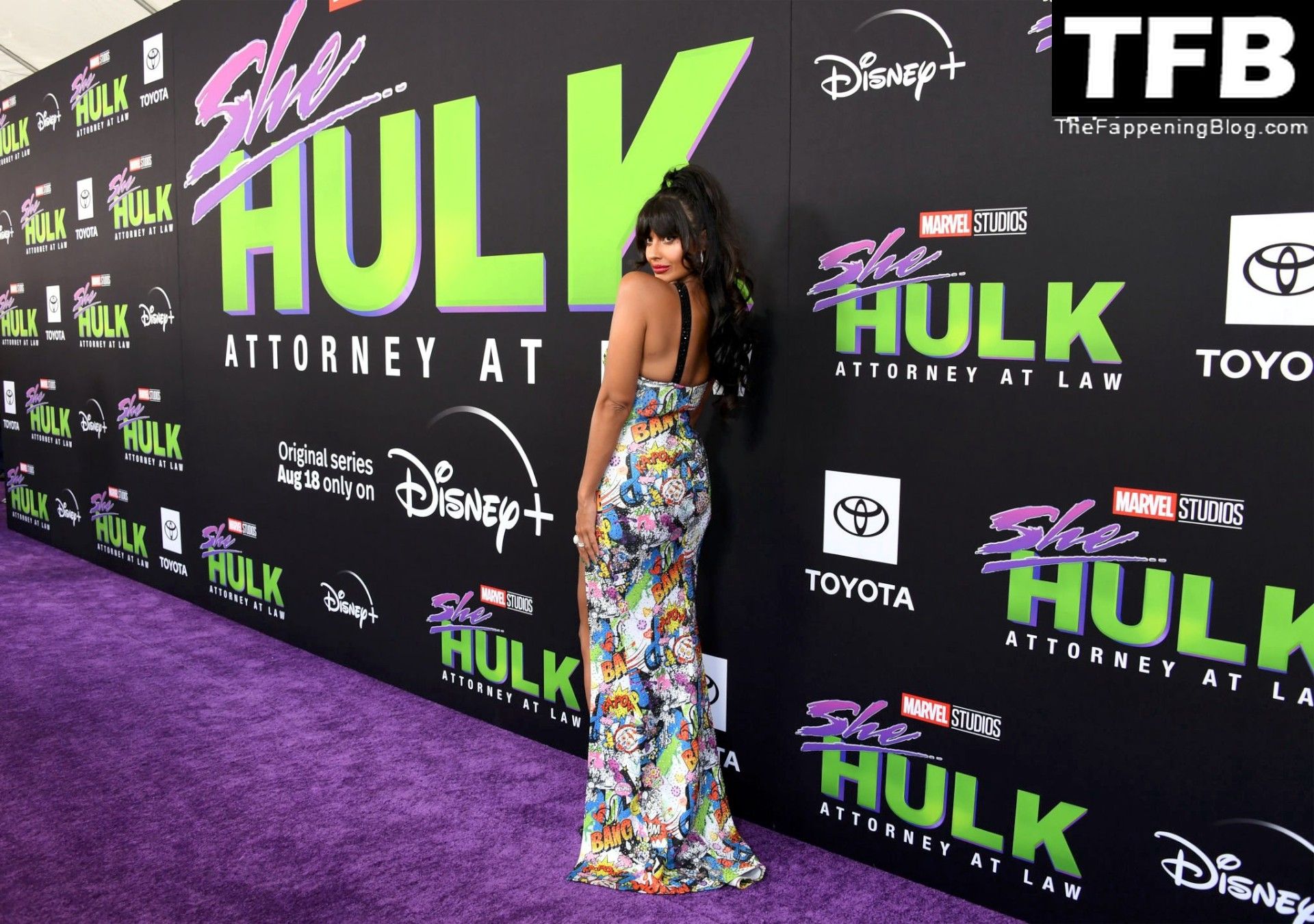 Jameela Jamil Flaunts Her Big Tits at the Premiere of Disney+’s “She Hulk: Attorney at Law” in LA (53 Photos)