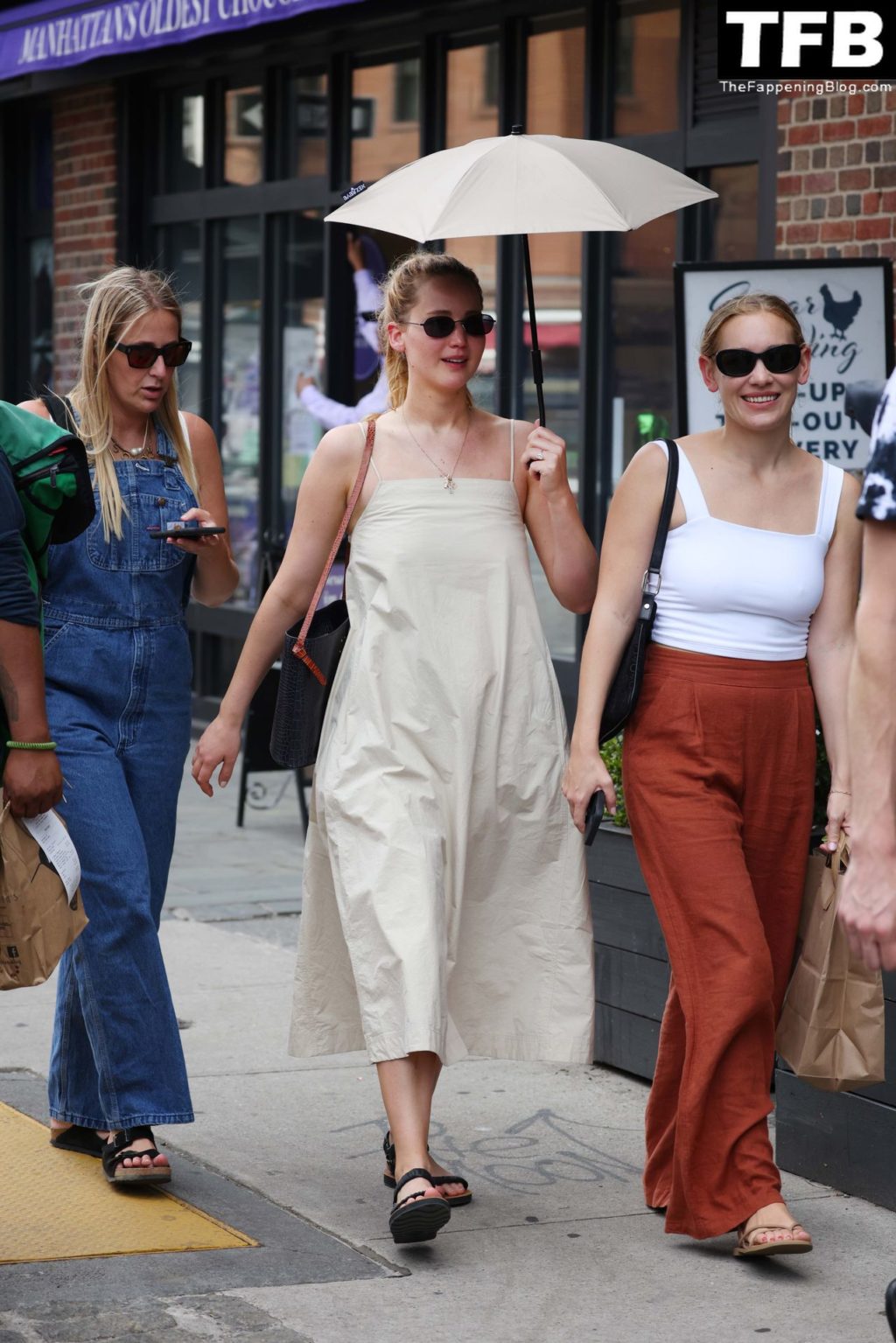 Jennifer Lawrence is Pictured Admiring a Woman Who is Wearing the Same Dress as Herself in NYC (47 Photos)