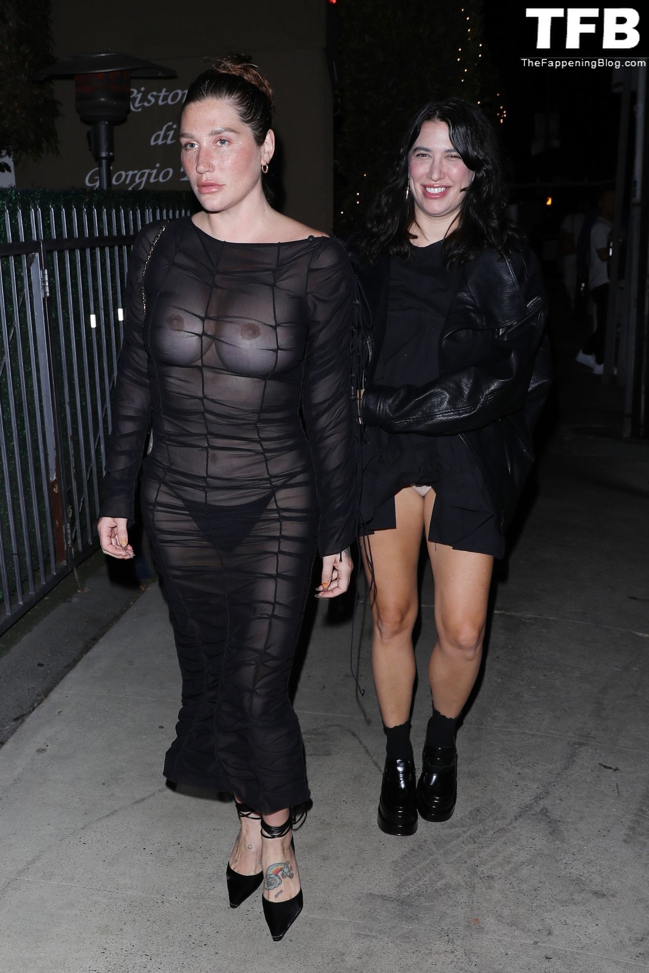 Kesha Flashes Her Nude Boobs as She Exits a Late Dinner at Giorgio Baldi (78 Photos)
