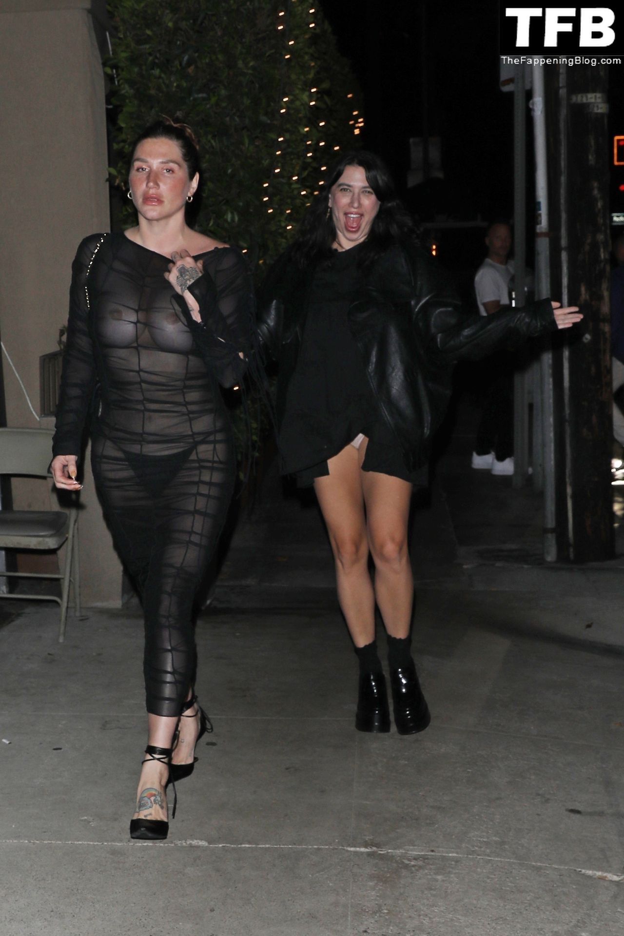 Kesha Flashes Her Nude Boobs as She Exits a Late Dinner at Giorgio Baldi (78 Photos)