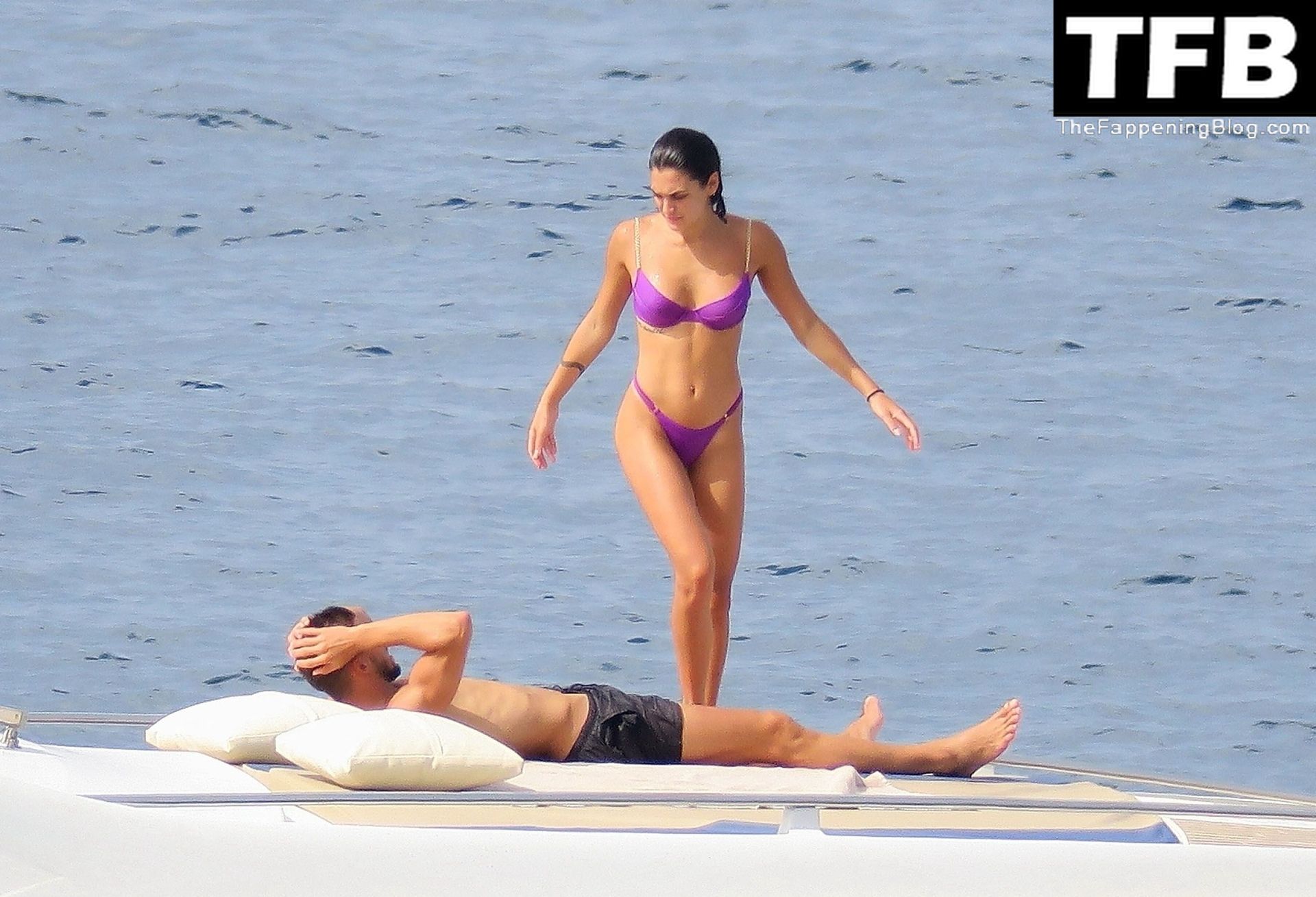 Ruben Dias Packs on the PDA with a Mysterious Scantily-Clad Woman on a Boat...