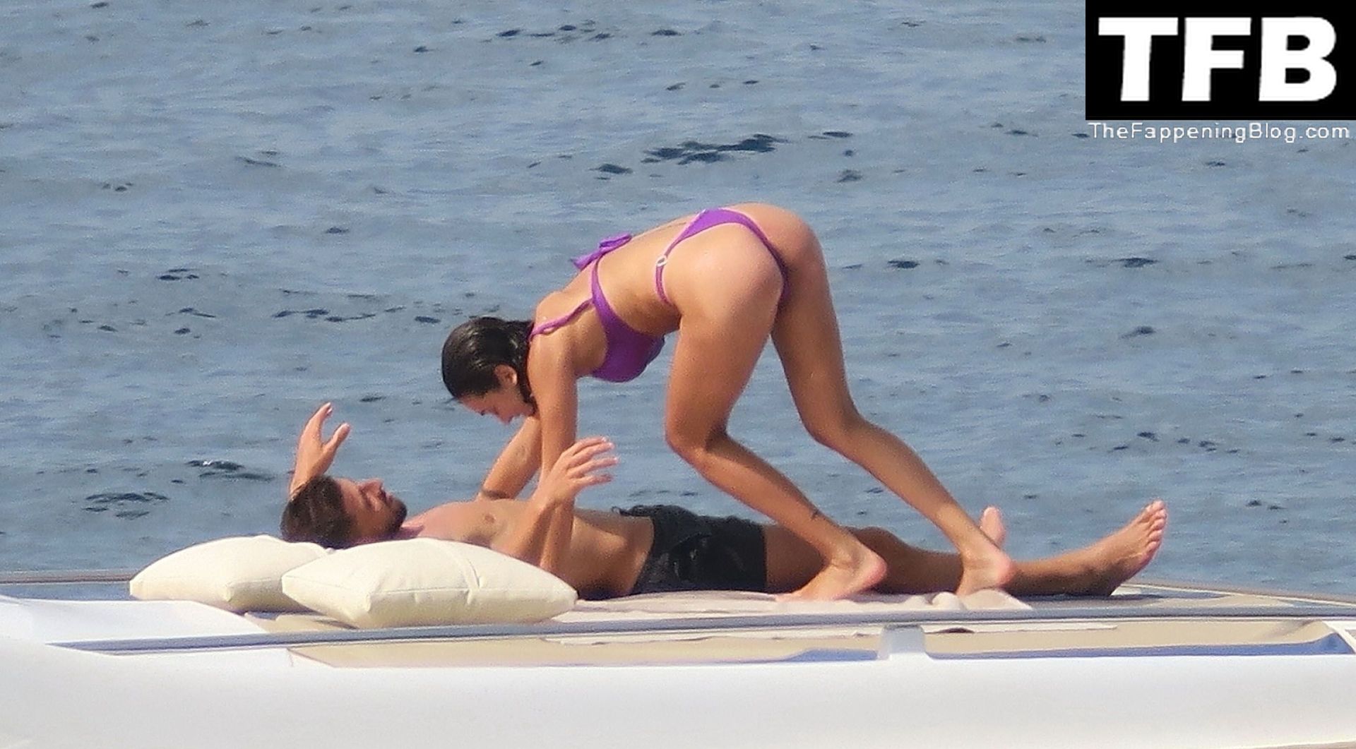 Ruben Dias Packs on the PDA with a Mysterious Scantily-Clad Woman on a Boat in Formentera (32 Photos)