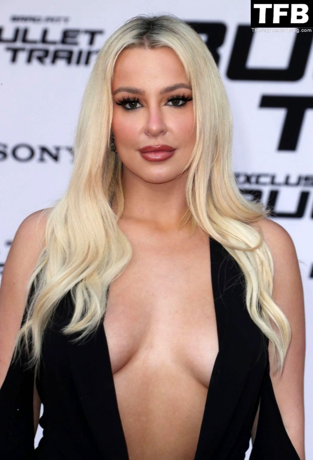 Tana Mongeau Poses Braless at the LA Premiere of Sony Pictures’ “Bullet Train” (35 Photos)
