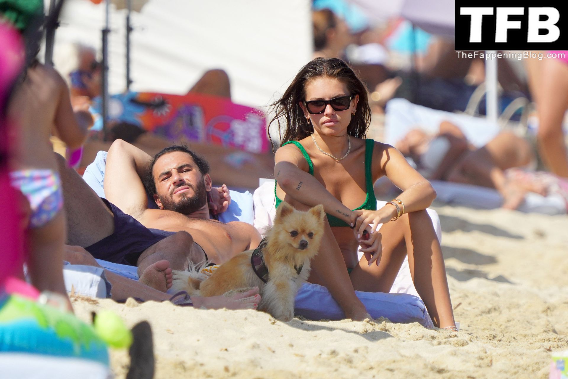 Thylane Blondeau &amp; Ben Attal Enjoy a Day on the Beach in St Tropez (36 Photos)