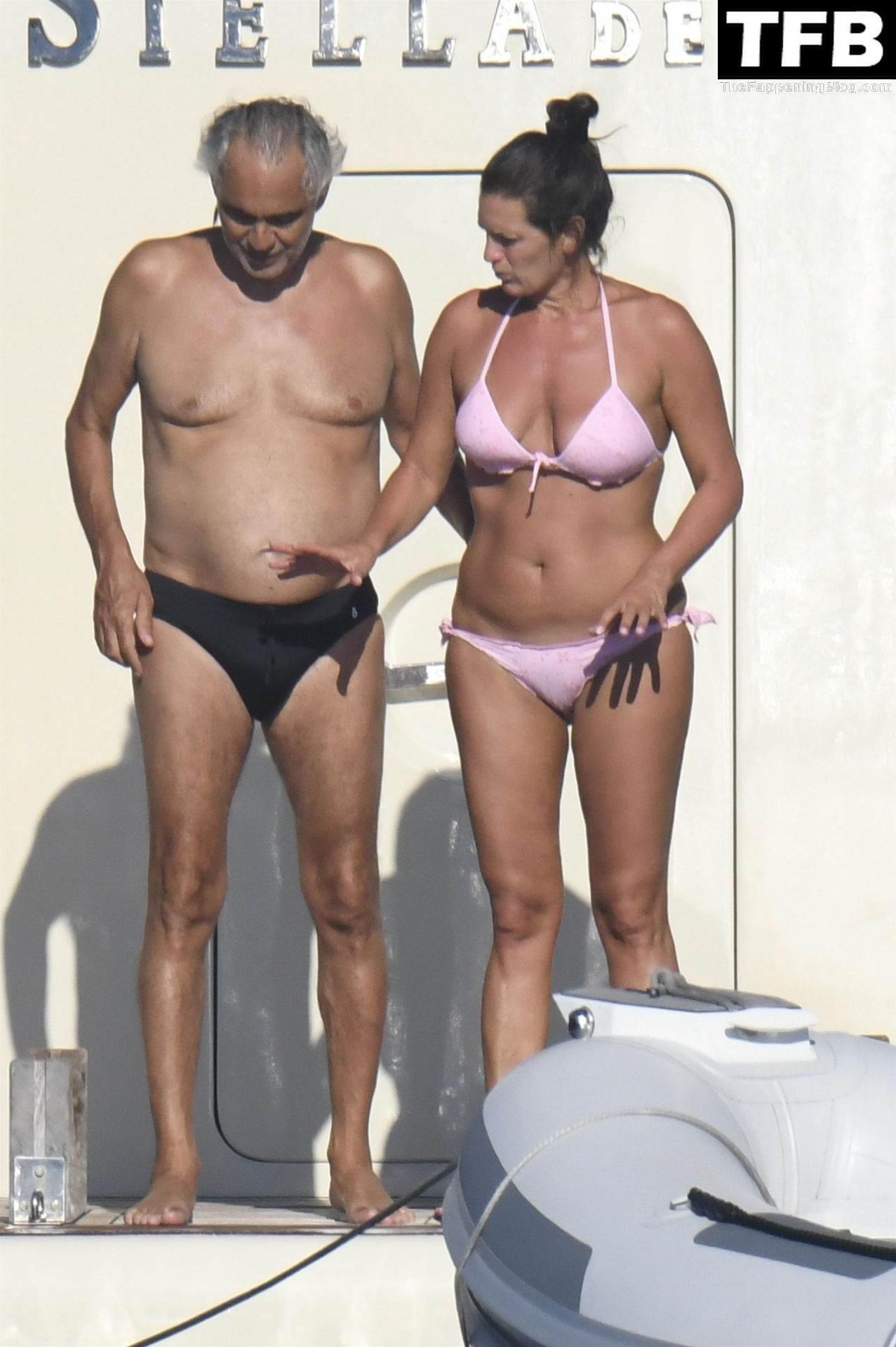 Veronica Berti &amp; Andrea Bocelli Enjoy Their Sun-Soaked Family Holidays Out in Sardinia (10 Photos)