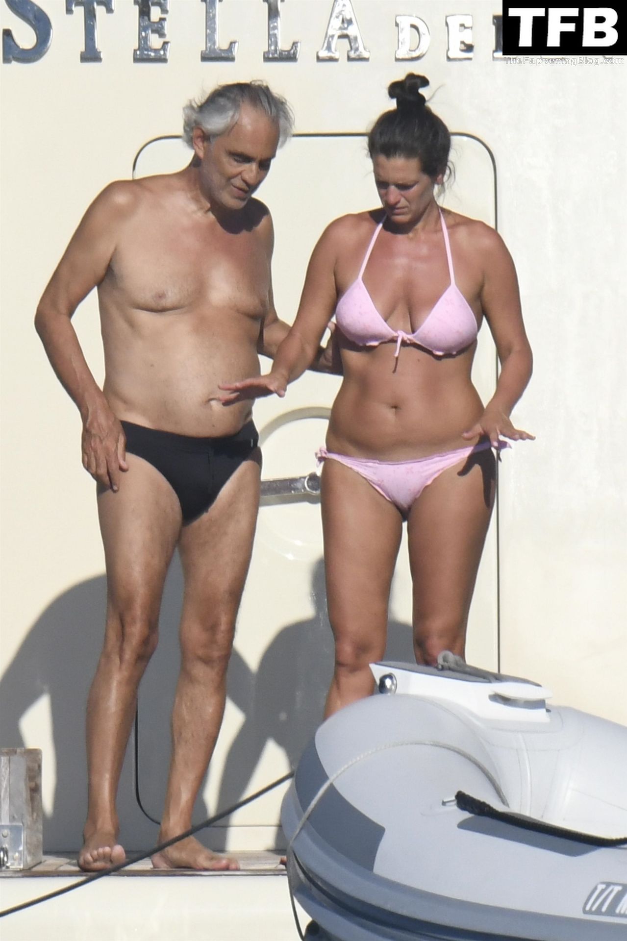 Veronica Berti &amp; Andrea Bocelli Enjoy Their Sun-Soaked Family Holidays Out in Sardinia (10 Photos)
