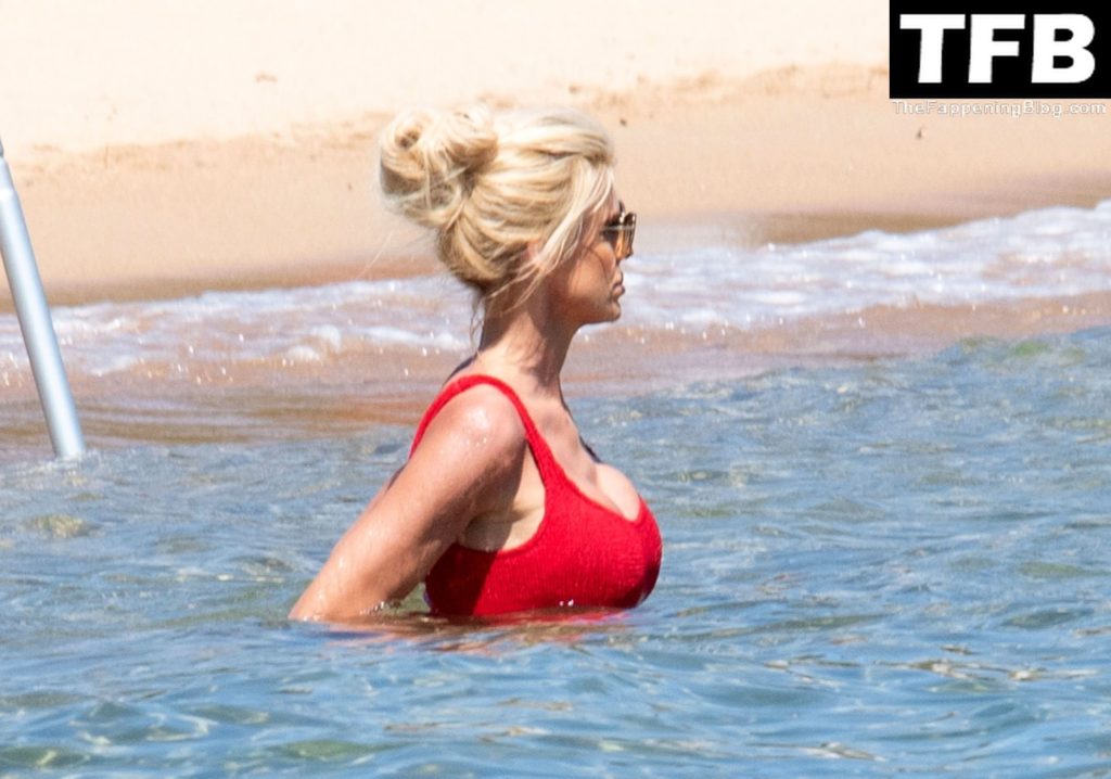Victoria Silvstedt Showcases Her Sexy Figure In A Skimpy Red Bikini 62 Photos Thefappening 