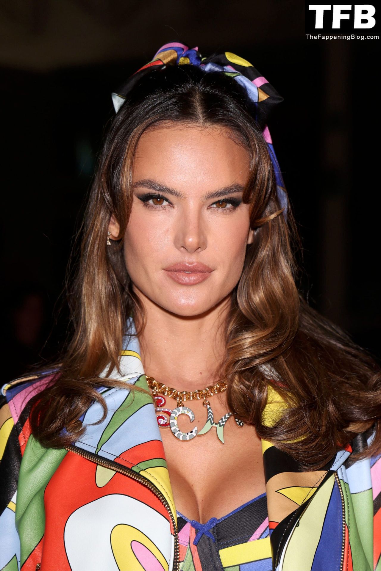 Alessandra Ambrosio Displays Her Sexy Tits &amp; Legs at the Moschino Show in Milan (38 Photos)