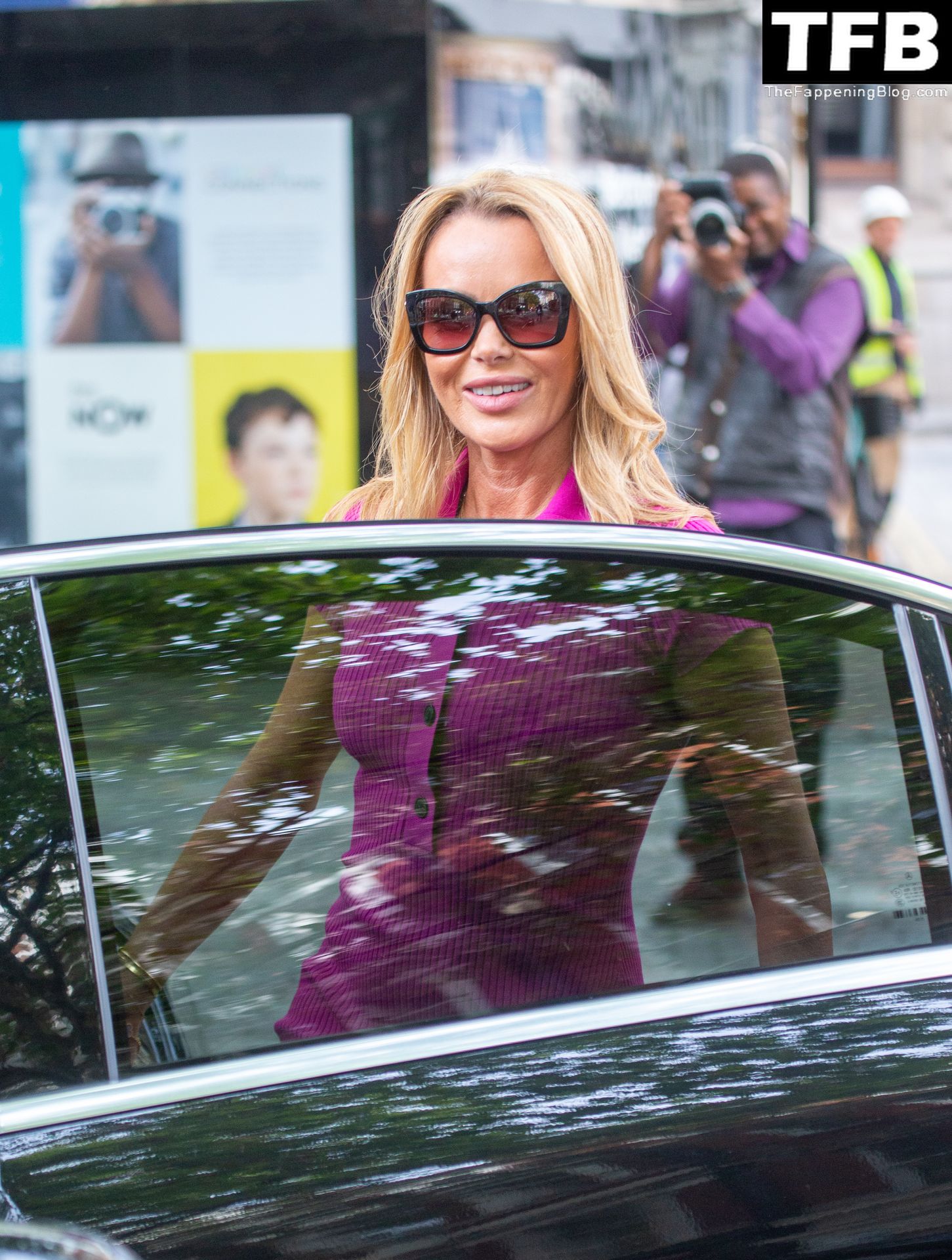 Amanda Holden Shows Off Her Pokies Outside the Global Radio Studios in London (23 Photos)