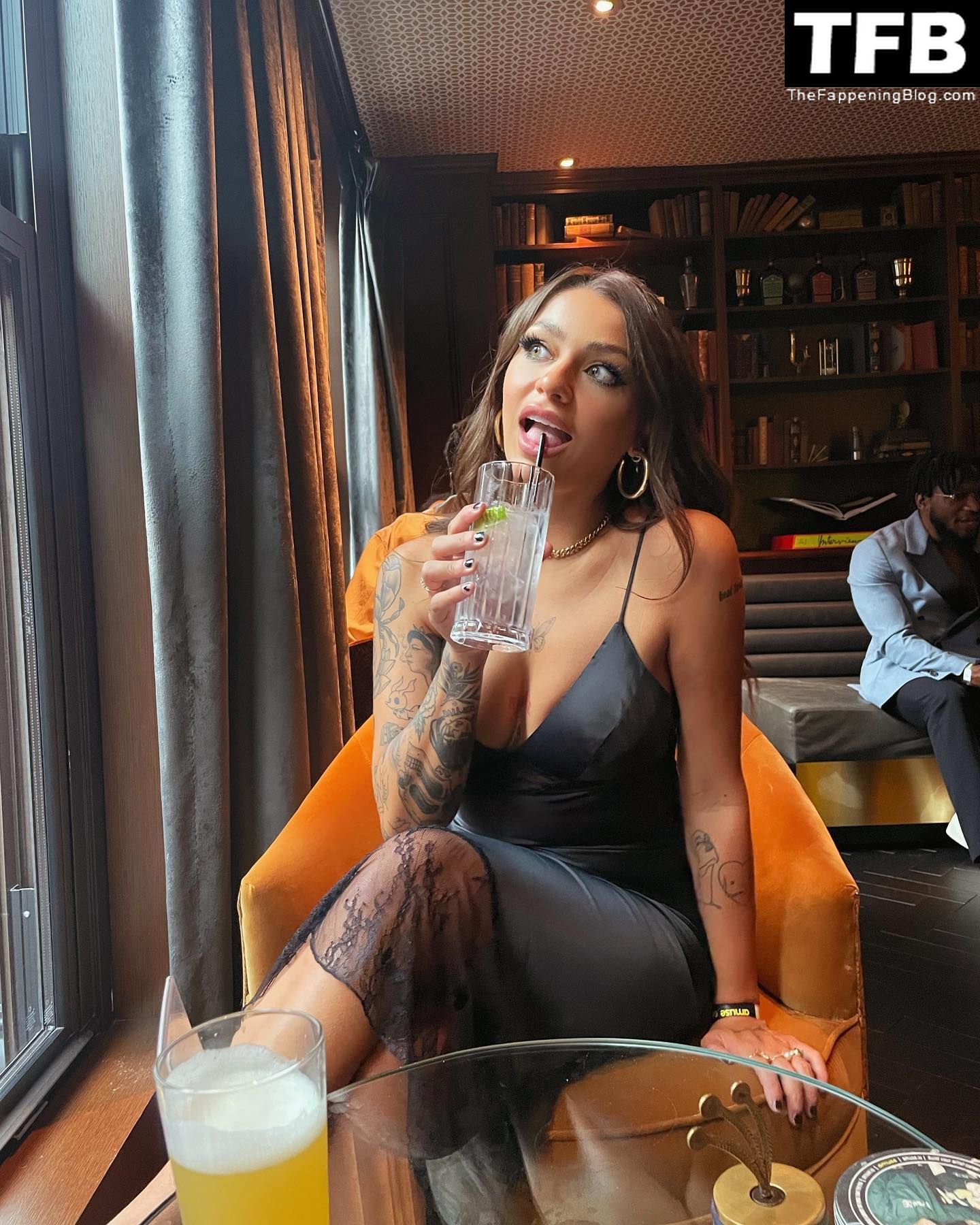 Check out Andrea Russett’s topless and sexy photos from events and her soci...