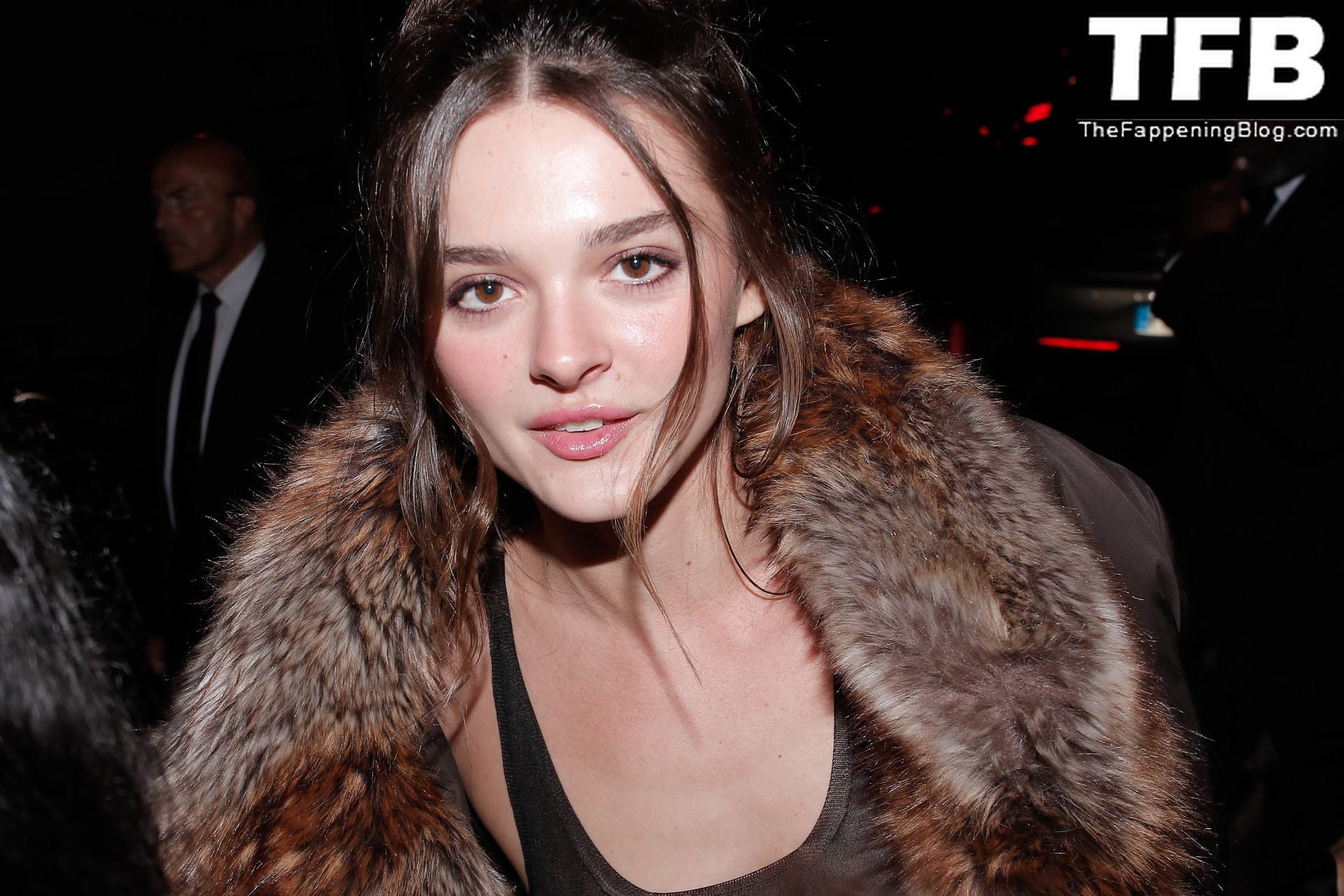Charlotte Lawrence Flashes Her Nude Tits at the Saint Laurent Womenswear Show in Paris (41 Photos)