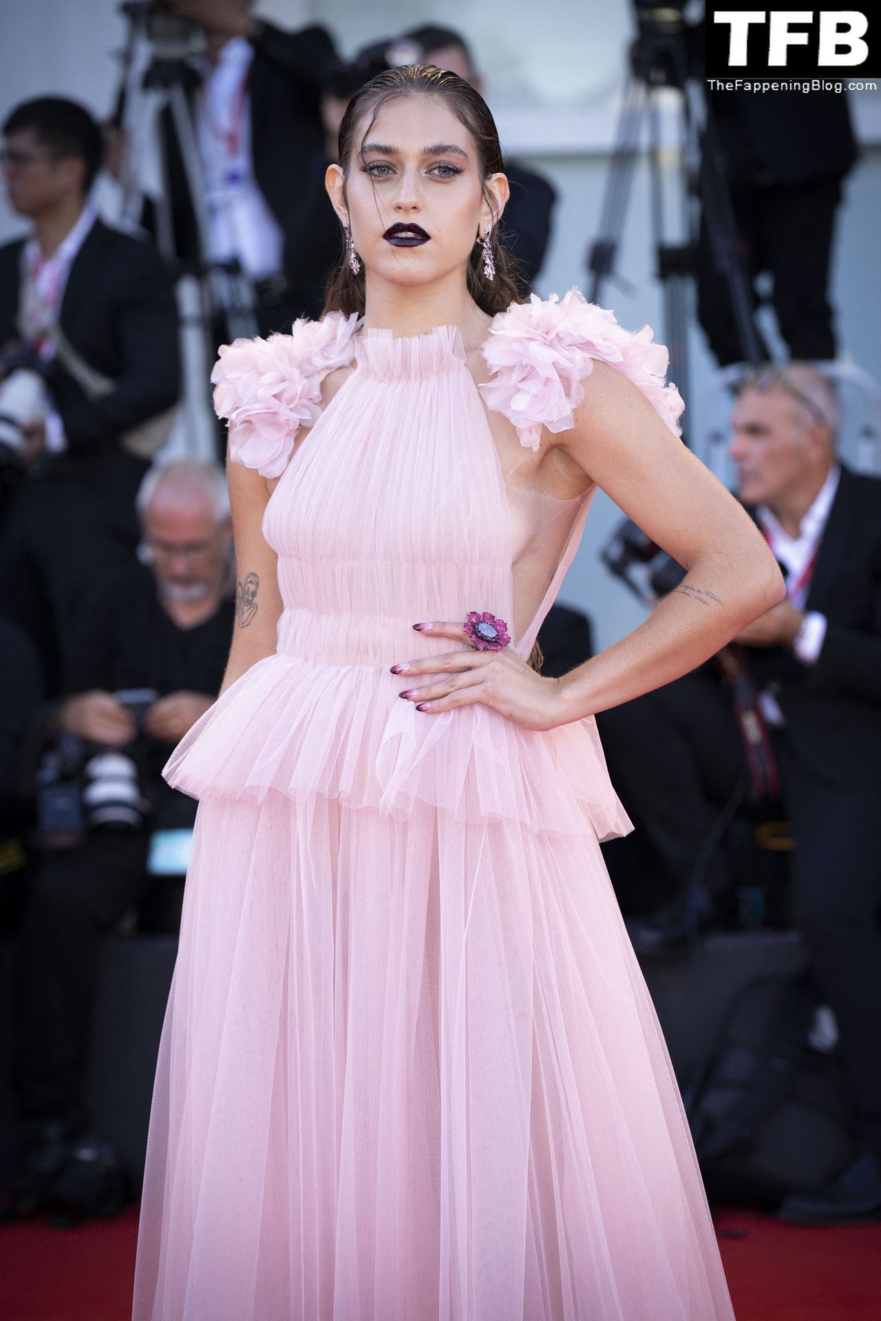 Gaia Gozzi Flaunts Her Tits at the 79th Venice International Film Festival (54 Photos)